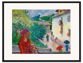 Gerahmter Kunstdruck Frühlingsregen