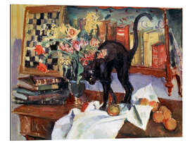 Tableau en plexi-alu Still Life with a Cat, Jean Joveneau