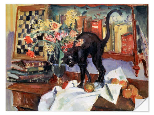 Naklejka na ścianę Still Life with a Cat, Jean Joveneau
