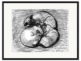 Kehystetty taidepainatus The Cats: Tsching, Batzar and Blanc-Blanc