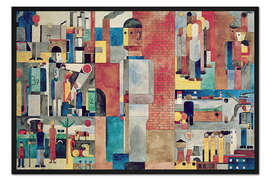 Gerahmter Kunstdruck Welt der Arbeit