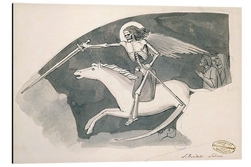 Aluminium print Death on Horseback, Pierre David Humbert