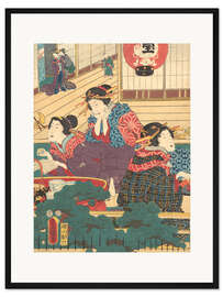 Gerahmter Kunstdruck Drei Frauen ruhen sich aus