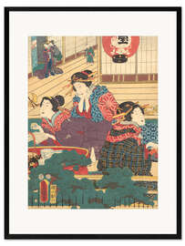 Impression artistique encadrée Three Women Resting