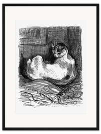 Gerahmter Kunstdruck Die Mutter Katze