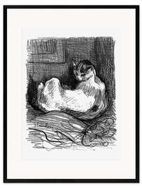 Framed art print The Mother Cat