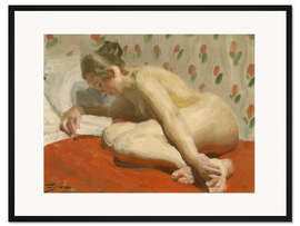 Gerahmter Kunstdruck Studie eines Aktes