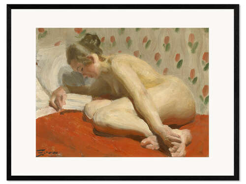 Kehystetty taidepainatus Study of a Nude