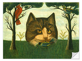 Selvklebende plakat The Cat