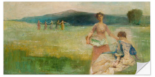 Vinilo para la pared Primavera, Thomas Wilmer Dewing