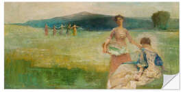 Selvklæbende plakat Spring, Thomas Wilmer Dewing