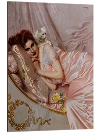 Alubild Auf dem Sofa, Vittorio Matteo Corcos, 1902