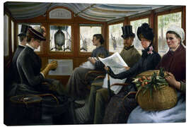 Canvas print In the Omnibus, Maurice Delondre