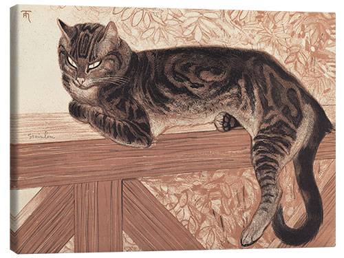 Stampa su tela Cat on a Balustrade, 1909