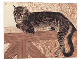 Foam board print Cat on a Balustrade, 1909