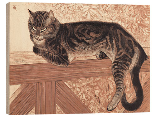 Tableau en bois Cat on a Balustrade, 1909