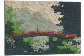 Quadro em plexi-alumínio Rain Over Sacred Bridge