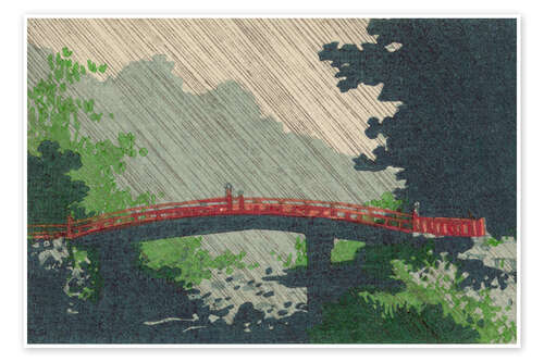 Plakat Rain Over Sacred Bridge