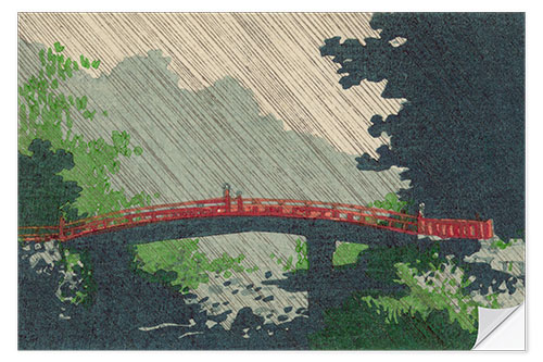Wandsticker Regen über der Heiligen Brücke