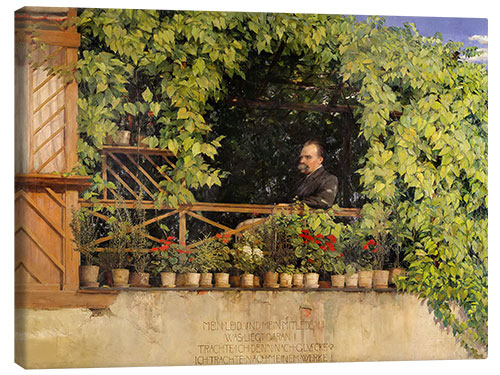 Tableau sur toile Portrait of Friedrich Nietzsche, Curt Stoeving, 1894