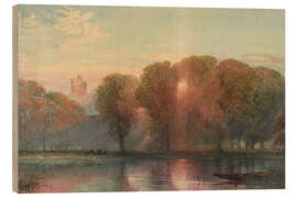 Wood print Windsor from Dachet, William Collingwood Smith