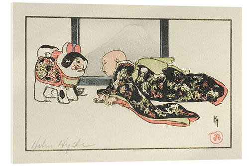 Acrylglas print The Puppy-Cat and the Baby, 1904