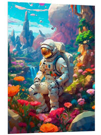 Quadro em PVC The astronaut's garden