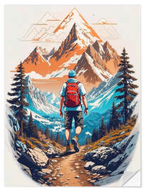 Sticker mural Mountaineer