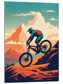 Stampa su plexi-alluminio Mountain Bike Downhill III