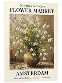 Foam board print Flower Market Amsterdam