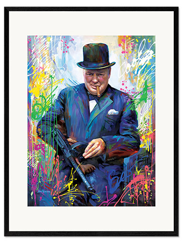 Stampa artistica con cornice Winston Churchill II