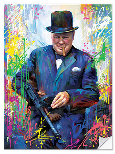 Vinilo para la pared Winston Churchill II