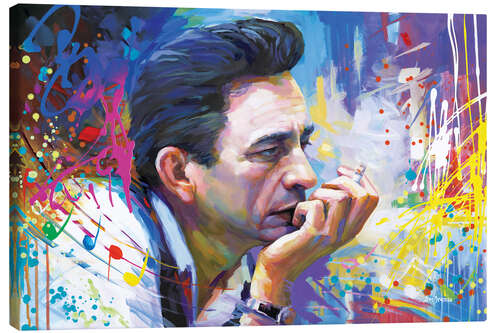 Quadro em tela Johnny Cash II