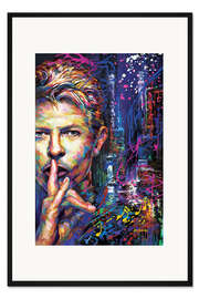 Gerahmter Kunstdruck David Bowie