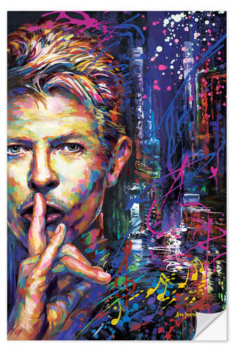 Sticker mural David Bowie