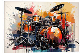 Magnettafel Abstrakte Beats in Farbe