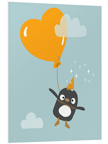 Stampa su PVC Cute Penguin With Balloon