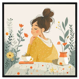 Gerahmter Kunstdruck Vom Frühling Träumen