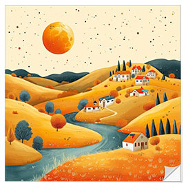 Vinilo para la pared Autumn landscape