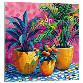 Obraz na aluminium Tropical plants in pots - DejaReve