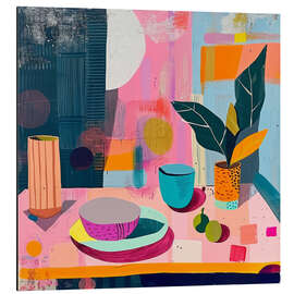 Magnettafel Abstrakter Sommertisch