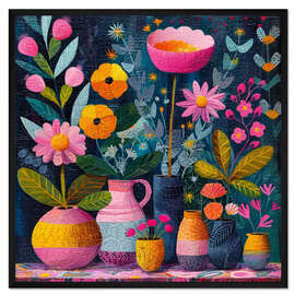 Gerahmter Kunstdruck Mein Zimmergarten