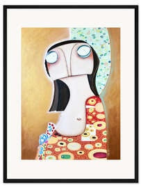 Gerahmter Kunstdruck Die Wish-Bestellung, nach Gustav Klimt