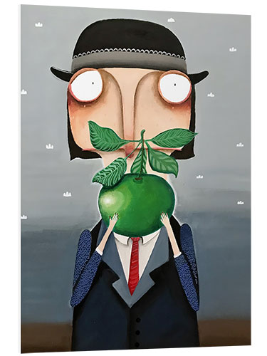 PVC print The Apple Allergy, Based on René Magritte