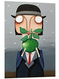 Tableau en PVC The Apple Allergy, Based on René Magritte