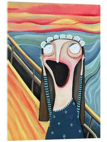 Akrylbilde A Scream, Based on Edvard Munch