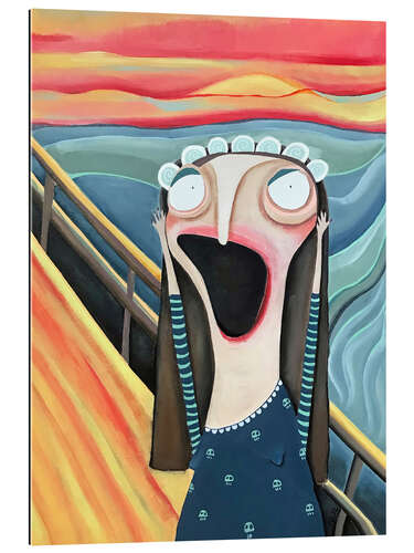 Quadro em plexi-alumínio A Scream, Based on Edvard Munch