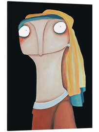 Magnettafel Hermeline Böttger möchte auch mal das Mädchen mit dem Perlenohrring sein