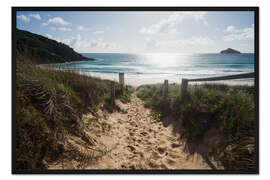Gerahmter Kunstdruck Weg zum Strand, Australien
