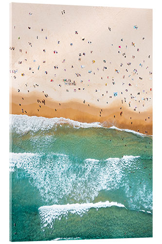 Acrylglasbild Menschen am Bondi Beach, Sydney